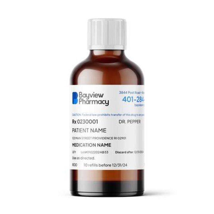 A bottle of liquid exfoliant.