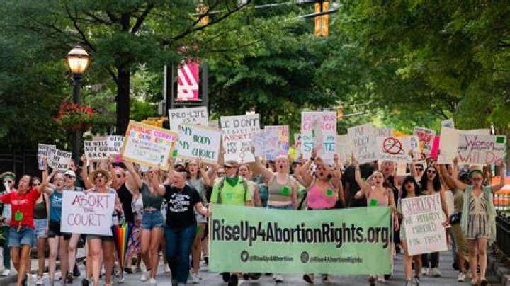 Abortion rights protestors in San Diego