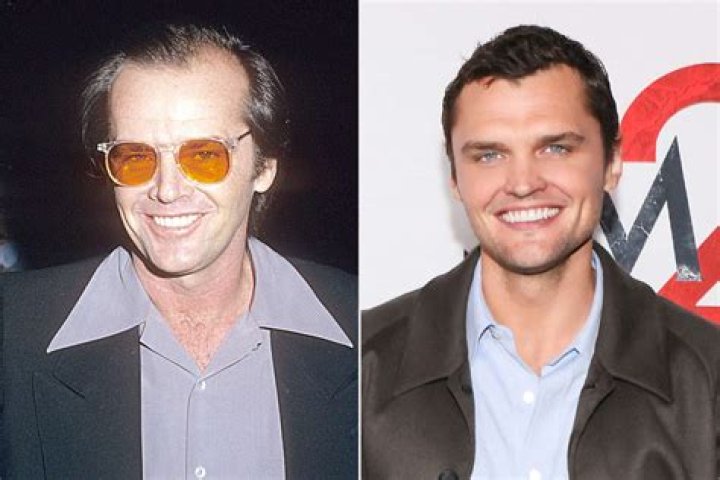 Actor Jack Nicholson and his son Ray attend a game between the Golden State Warriors and the Los Angeles Lakers on October 19, 2021 at Staples Center in Los Angeles. Celebrities attend Los Angeles Lakers v Golden State Warriors, Staples Center, Los Angeles, California, USA - 19 Oct 2021
