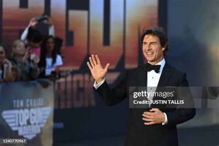 Actor Tom Cruise waves as he arrives to promote his latest movie 'Top Gun: Maverick' at the Gimpo Airport in Seoul, South Korea, . The movie is to be released in the country on June 22 Film Top Gun, Seoul, South Korea - 17 Jun 2022