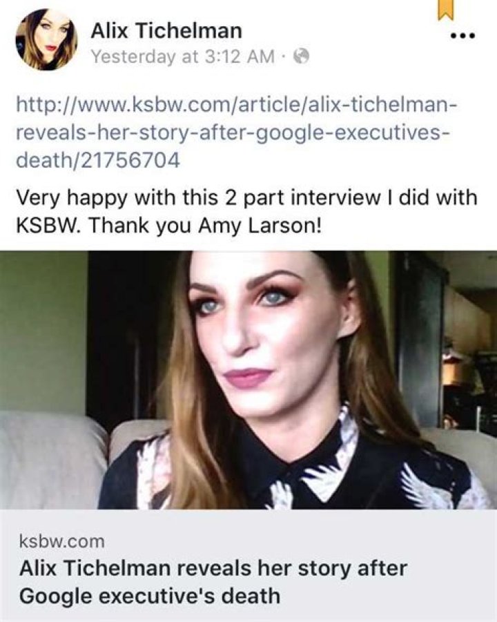 Alix Tichelman: 5 Things To Know About Call Girl Who Watched Google Exec Die