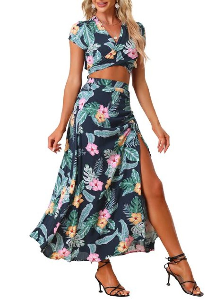 Allegra K Hawaiian Top