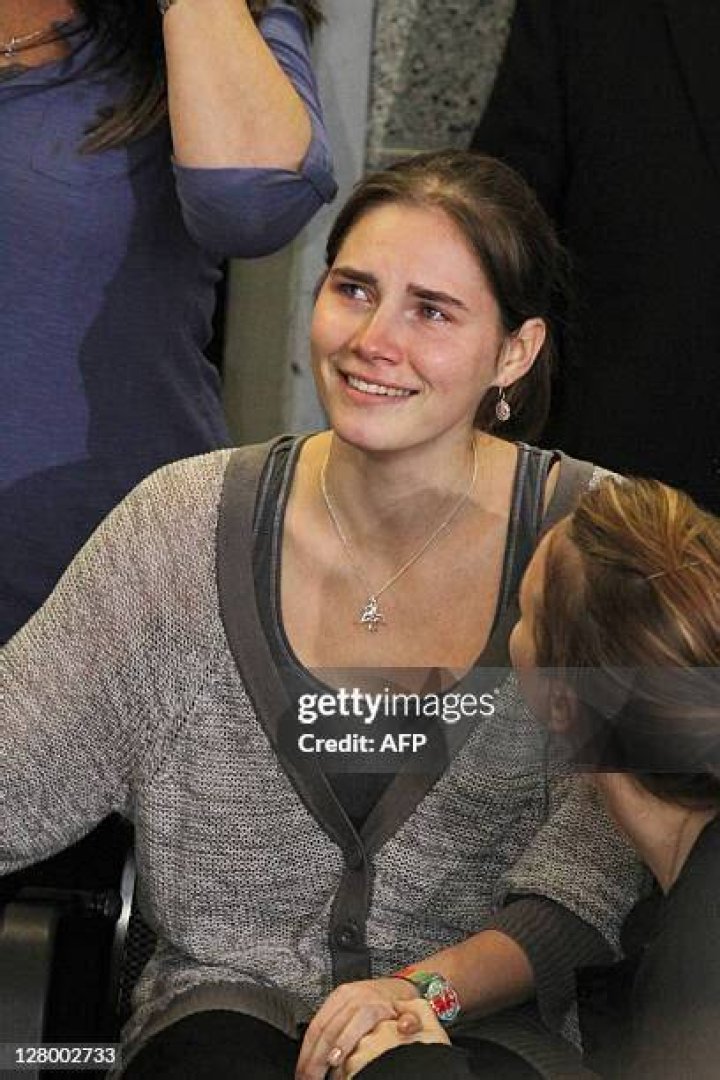 Amanda Knox is Comforted By Husband Christopher Robinson