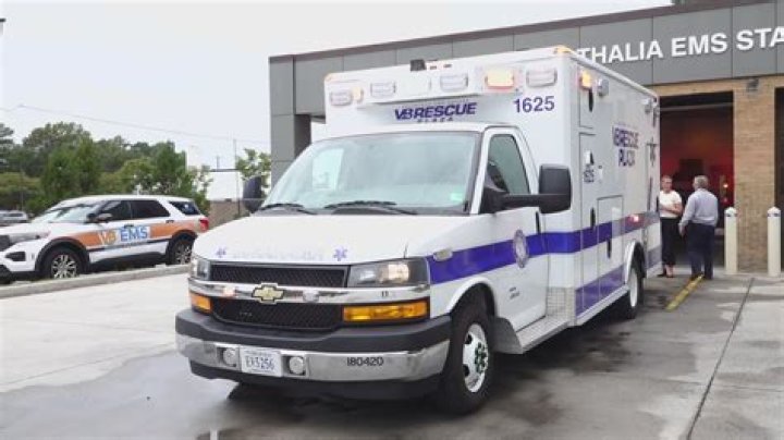 Ambulance outside of the Virginia Beach mass shooting.