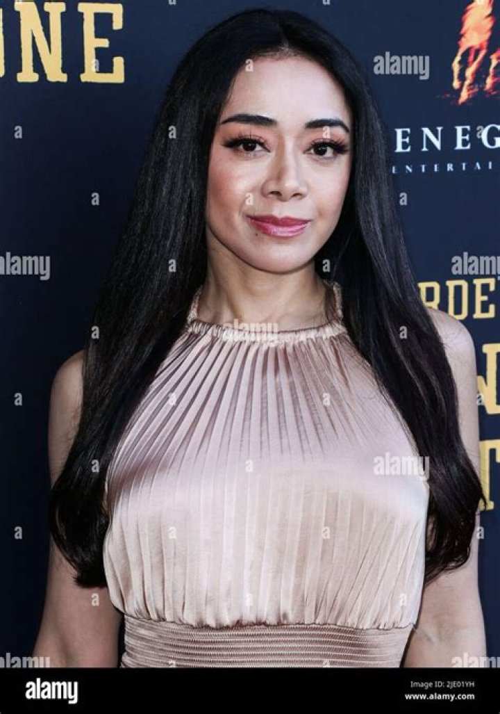American actress Aimee Garcia arrives at the Los Angeles Premiere Of RLJE Films' 'Murder At Yellowstone City' held at the Harmony Gold Theater on June 23, 2022 in Los Angeles, California, United States. Los Angeles Premiere Of RLJE Films' 'Murder At Yellowstone City', Harmony Gold Theater, Los Angeles, California, United States - 24 Jun 2022