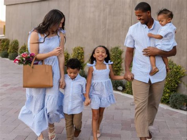 Ammika Harris Cuddles Up To Son Aeko, 1, As They Get Ready For A Swim In Matching Outfits
