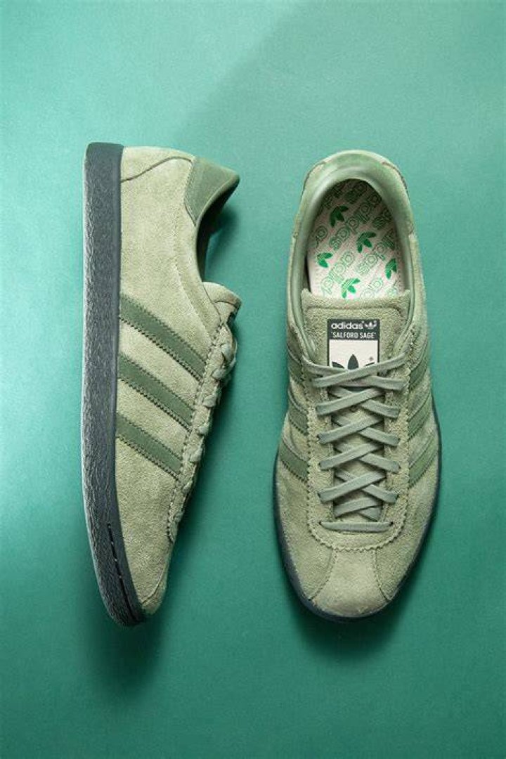 An Adidas sneaker.