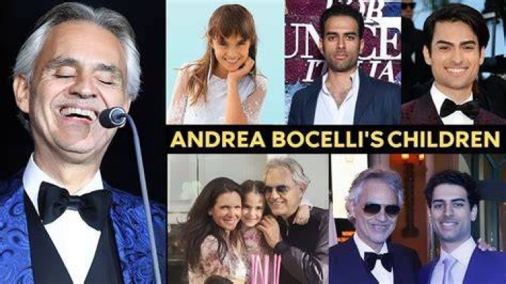 Andrea Bocelli With His Kids