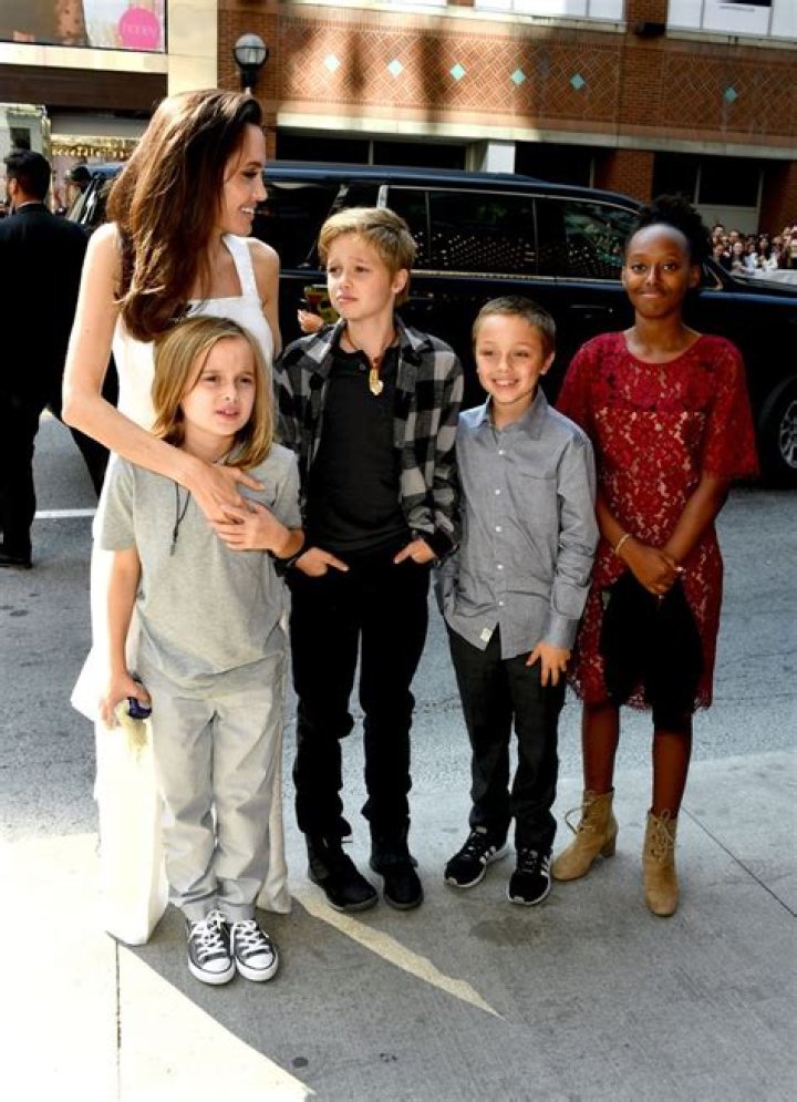 Angelina Jolie & Pax Jolie-Pitt Leave the Soho Hotel in NYC