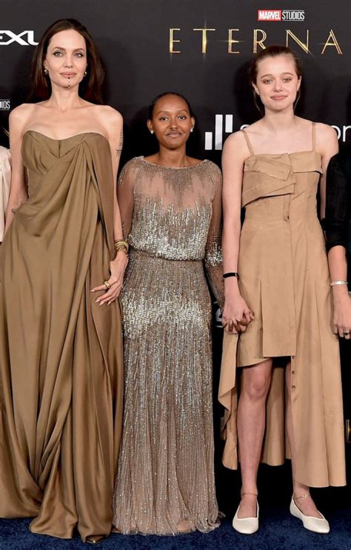 Angelina Jolie and her daughters