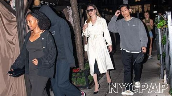 Angelina Jolie Leaves Dinner With Zahara