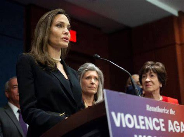 Angelina Jolie Supports The Violence Against Women Act