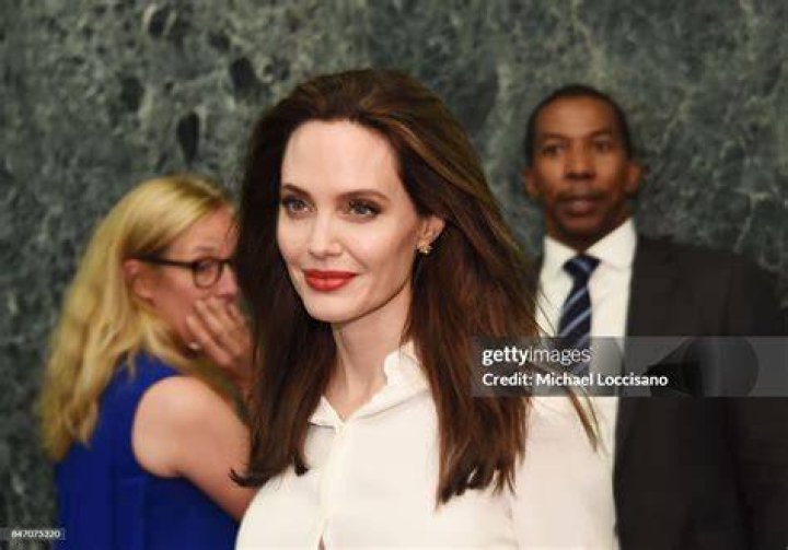 Angelina Jolie Visits The United Nations In 2002