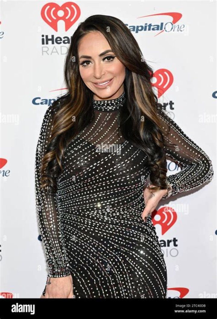Angelina Pivarnick arrives at the MTV Movie and TV Awards, at the Barker Hangar in Santa Monica, Calif 2019 MTV Movie and TV Awards - Arrivals, Santa Monica, USA - 15 Jun 2019