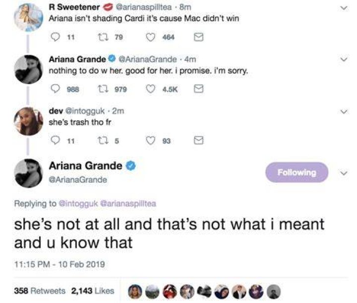 Ariana Grande Tweets Mac Miller