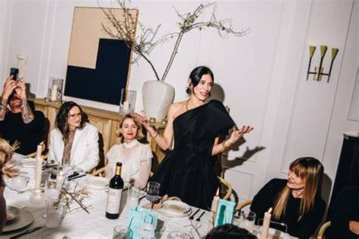 AthenaCalderone toasts her closest family and friends