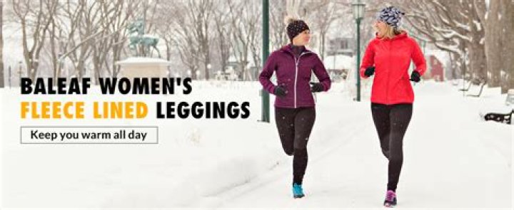 BALEAF Women's Fleece Lined Winter Leggings High Waisted Thermal Warm Yoga Pants with Pockets
