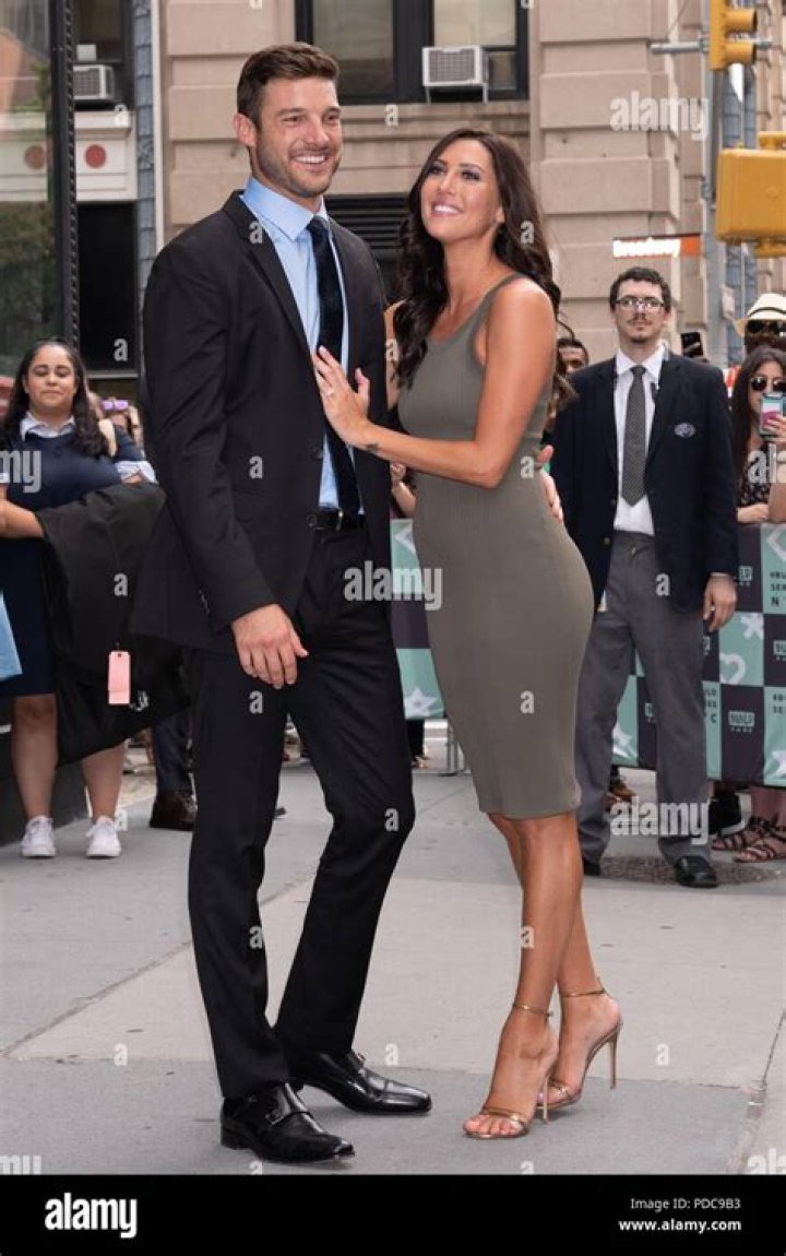 Becca Kufrin and Garrett Yrigoyen AOL Build Speaker Series, New York, USA - 07 Aug 2018