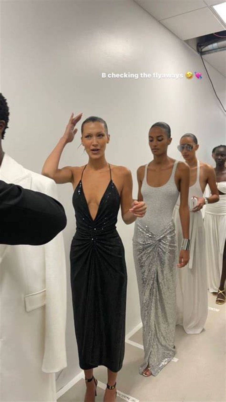 Bella Hadid backstage Michael Kors show, Backstage, Spring Summer 2020, New York Fashion Week, USA - 11 Sep 2019