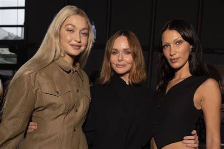 Bella Hadid on Stella McCartney runway during Paris Fashion Week