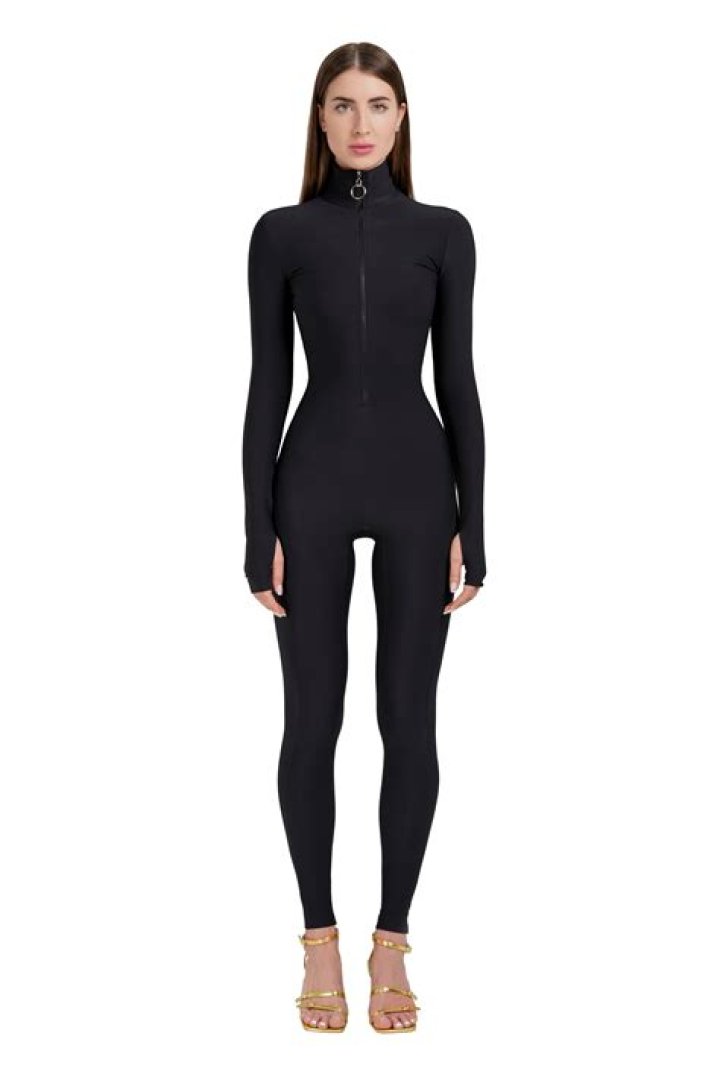 Bella Hadid Rocks Black Bodysuit With The Weeknd