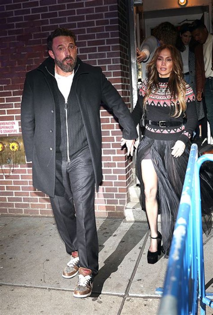 Ben Affleck Gives Stepson Max, 14, A Sweet Hug & Kiss While Leaving The Studio: Photos
