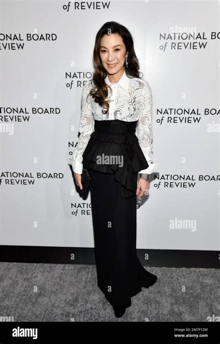Best actress honoree Michelle Yeoh attends the National Board of Review Awards Gala at Cipriani 42nd Street, in New York 2023 National Board of Review Awards Gala, New York, United States - 08 Jan 2023