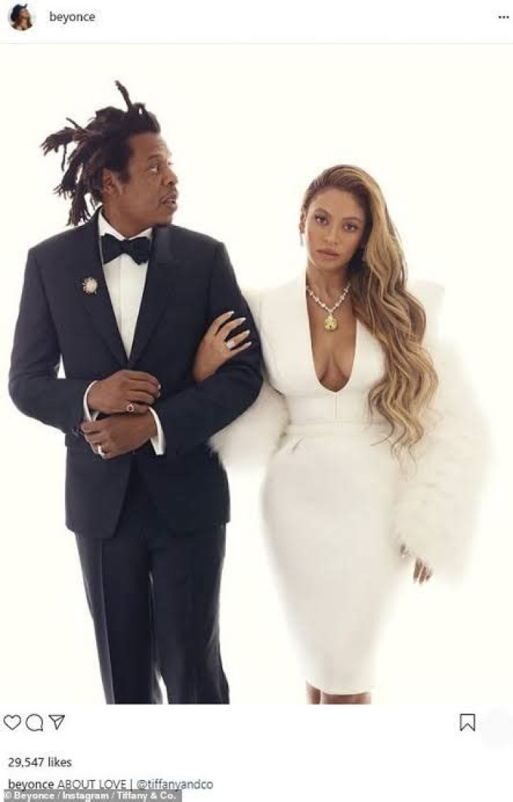 Beyonce Looks Fierce In Plunging White Dress For Romantic Tiffany’s Ad With JAY-Z