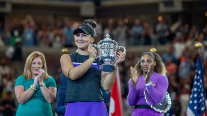 Bianca Andreescu after winning the U.S. open