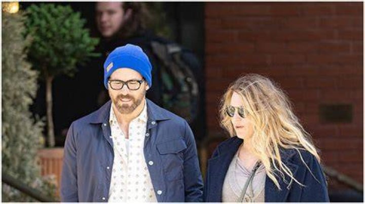 Blake Lively & Ryan Reynolds Hold Hands & Twin In Navy Jackets On Romantic NYC Stroll
