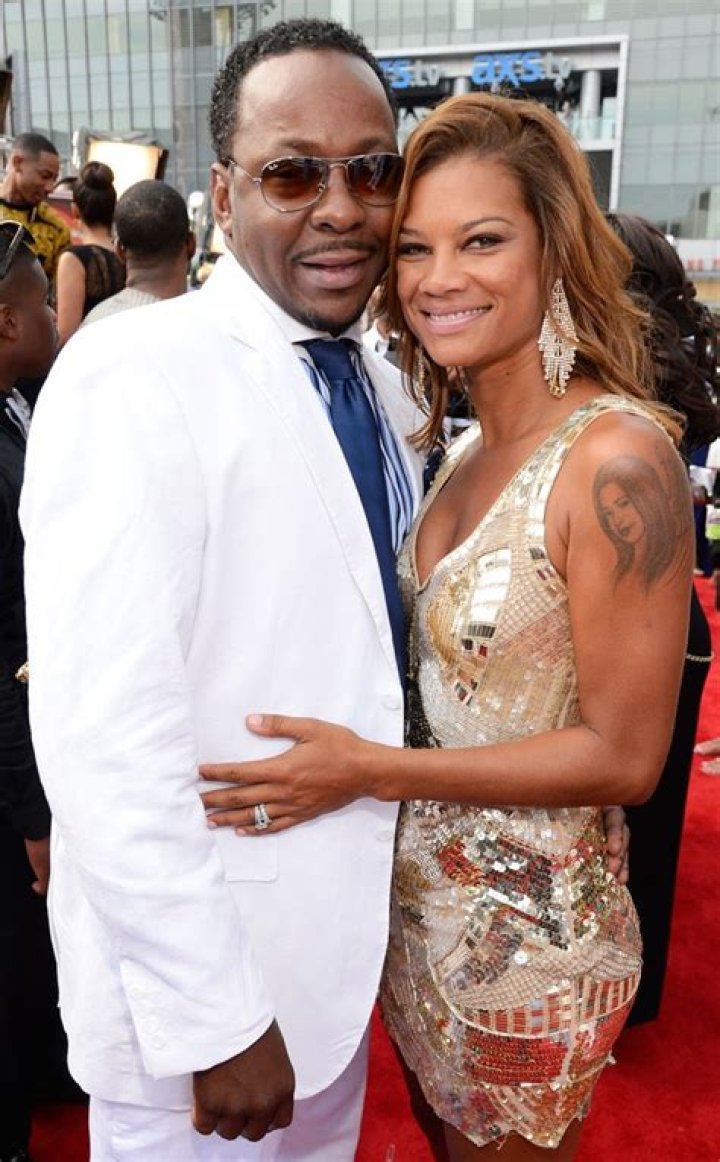 Bobby Brown, wife Alicia Etheredge and sons Cassius Brown and Bobby Brown Jr. BET Awards, Arrivals, Los Angeles, USA - 25 Jun 2017 BET Awards 2017