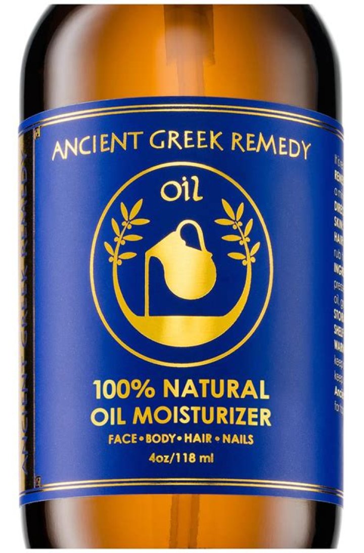 Bottle of Ancient Greek Remedy's Moisturizing Oil