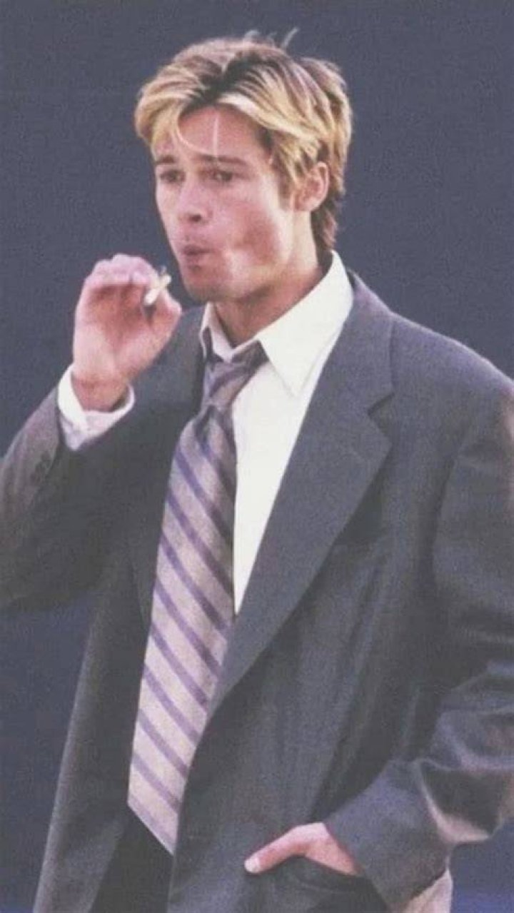Brad Pitt on the set of his film &lsquo;Wolves&rsquo;