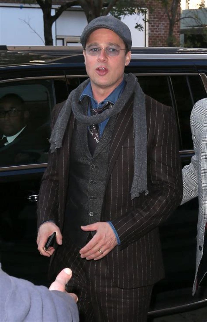 Brad Pitt Out In NYC
