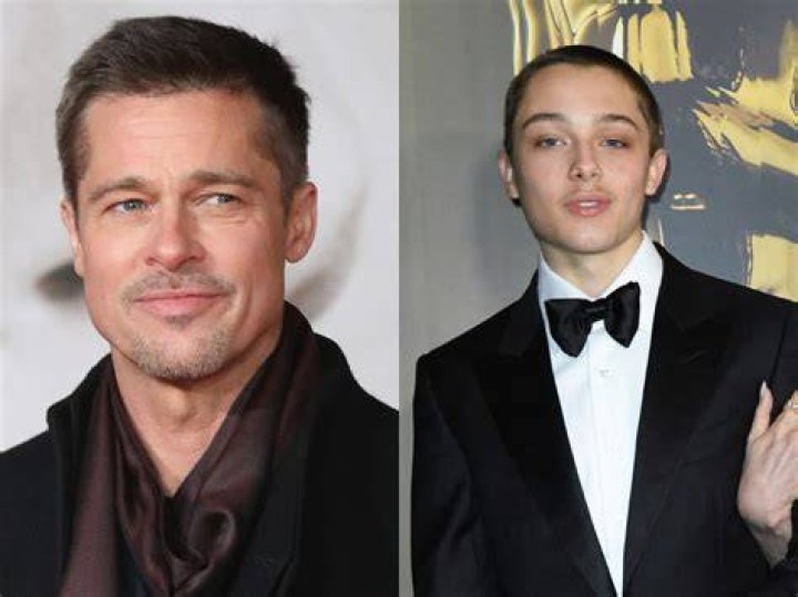 Brad Pitt with son Maddox