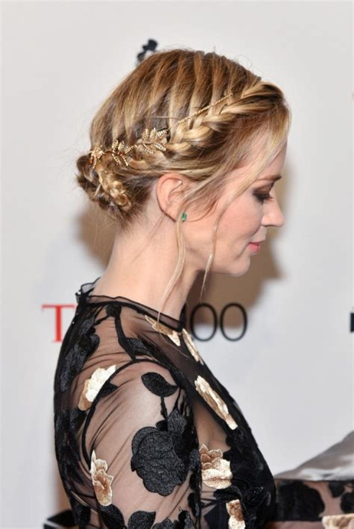 Braided Updo — See Emily Blunt’s Braid