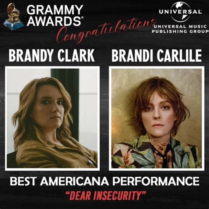 Brandi Carlile - Best Americana Album - 'By The Way, I Forgive You' - Best American Roots Song - 'The Joke' - Best American Roots Performance - 'The Joke' 61st Annual Grammy Awards, Press Room, Los Angeles, USA - 10 Feb 2019