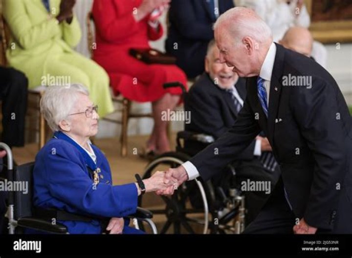 Brigadier General Wilma Vaught Receives Her Presidential Medal Of Freedom