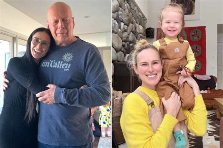 Bruce Willis, Rumer Willis and Demi Moore