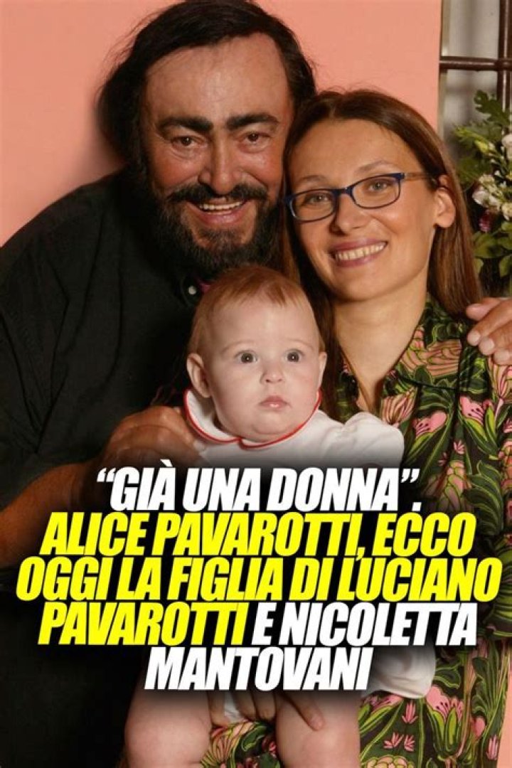 C5NE8X luciano pavarotti, nicoletta mantovani