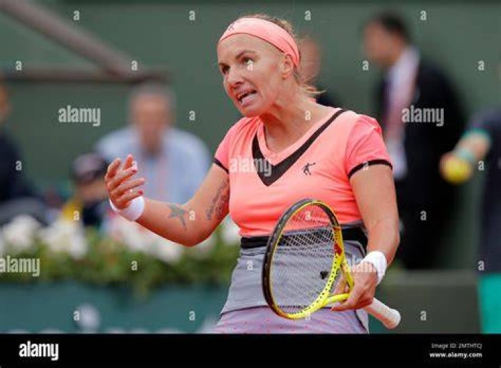 Caroline Wozniacki at the French Open tennis tournament