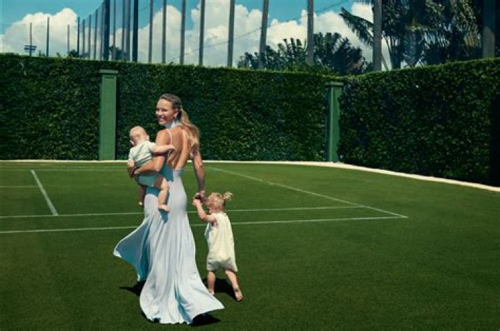Caroline Wozniacki at the Miami Open practice