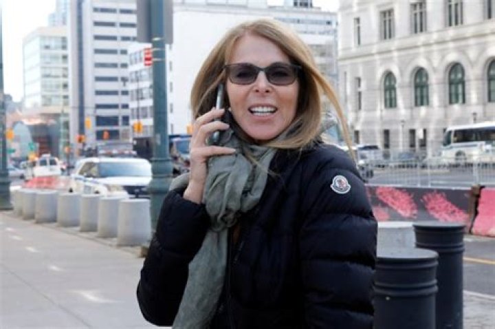 Catherine Oxenberg arrives at Brooklyn federal court, in New York, Wednesday, Feb. 6, 2019. Oxenberg's daughter India has been named in a criminal complaint against an upstate New York group called NXIVM, accused of branding some of its female followers and forcing them into unwanted sex. (AP Photo/Richard Drew)