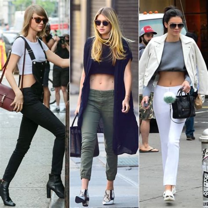 Celebs Wearing Tie-Front Crop Tops
