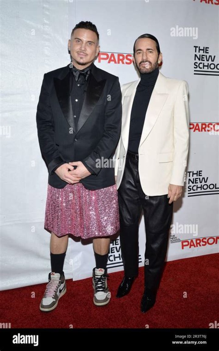 Charly Defrancesco and Marc Jacobs attend a benefit