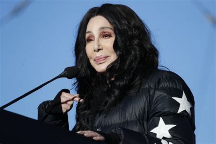 Cher speaks during a Women's March rally, in Las Vegas. Thousands of people poured into a football stadium in Las Vegas on Sunday, the anniversary of women's marches around the world, to cap off a weekend of global demonstrations that promised to continue building momentum for equality, justice and an end to sexual harassment Womens March , Las Vegas, USA - 21 Jan 2018