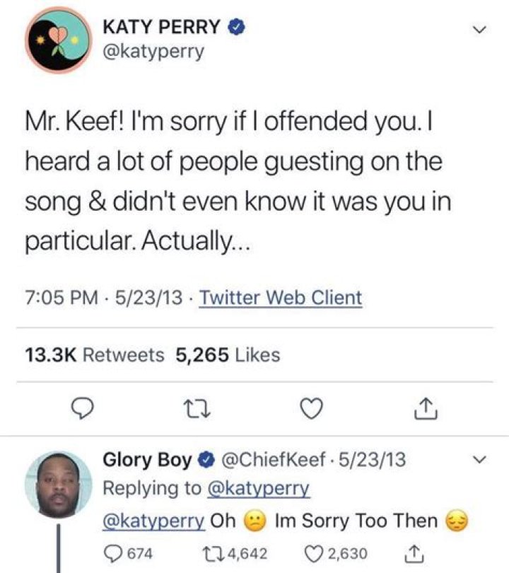 Chief Keef Katy Perry Twitter
