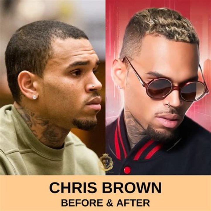 chris brown hair makeover