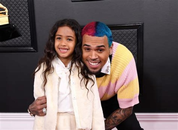 Chris Brown&rsquo;s & daughter Royalty at the Grammys