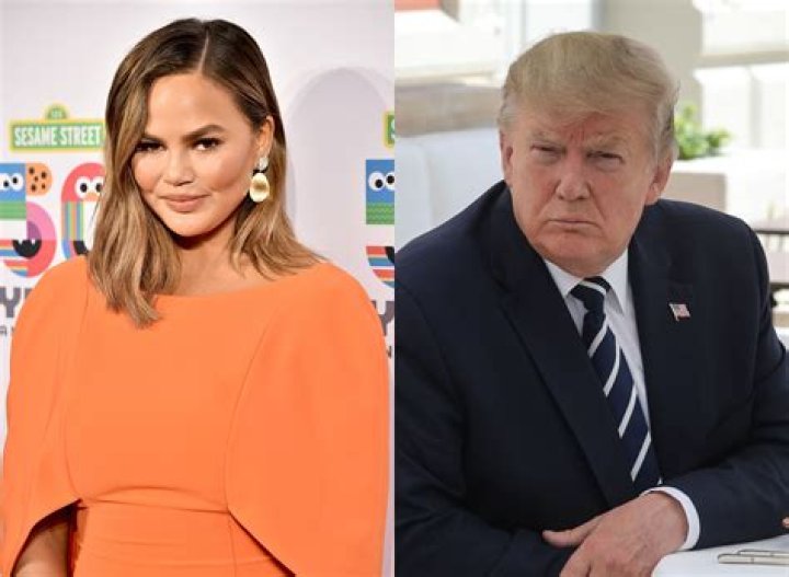 Chrissy Teigen and Donald Trump
